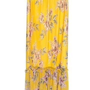 Cato Yellow Floral Maxi Skirt